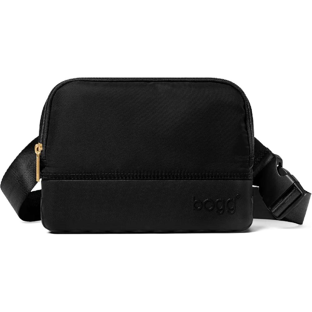 imageBOGG BAG Belt Bag I Lilac You a Lot Small Crossbody Bag 9in L x 3in W x 7in H Zip Closure with Adjustable Strap Durable Nylon Fanny PackLBD Black