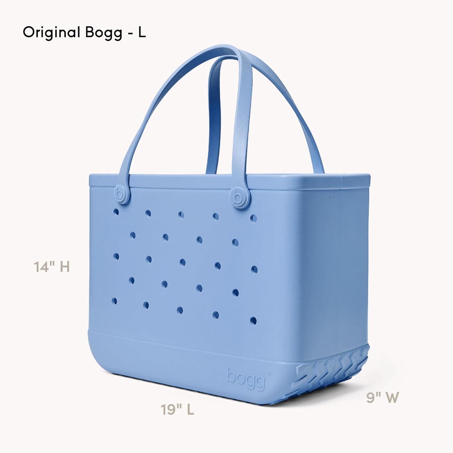 imageBOGG BAG Original Large Tote Carolina on My Mind Bevy For Shore White 19in L x 9in W x 14in H Beach Pool Boat Sports All Purpose EVA Lightweight Washable Durable