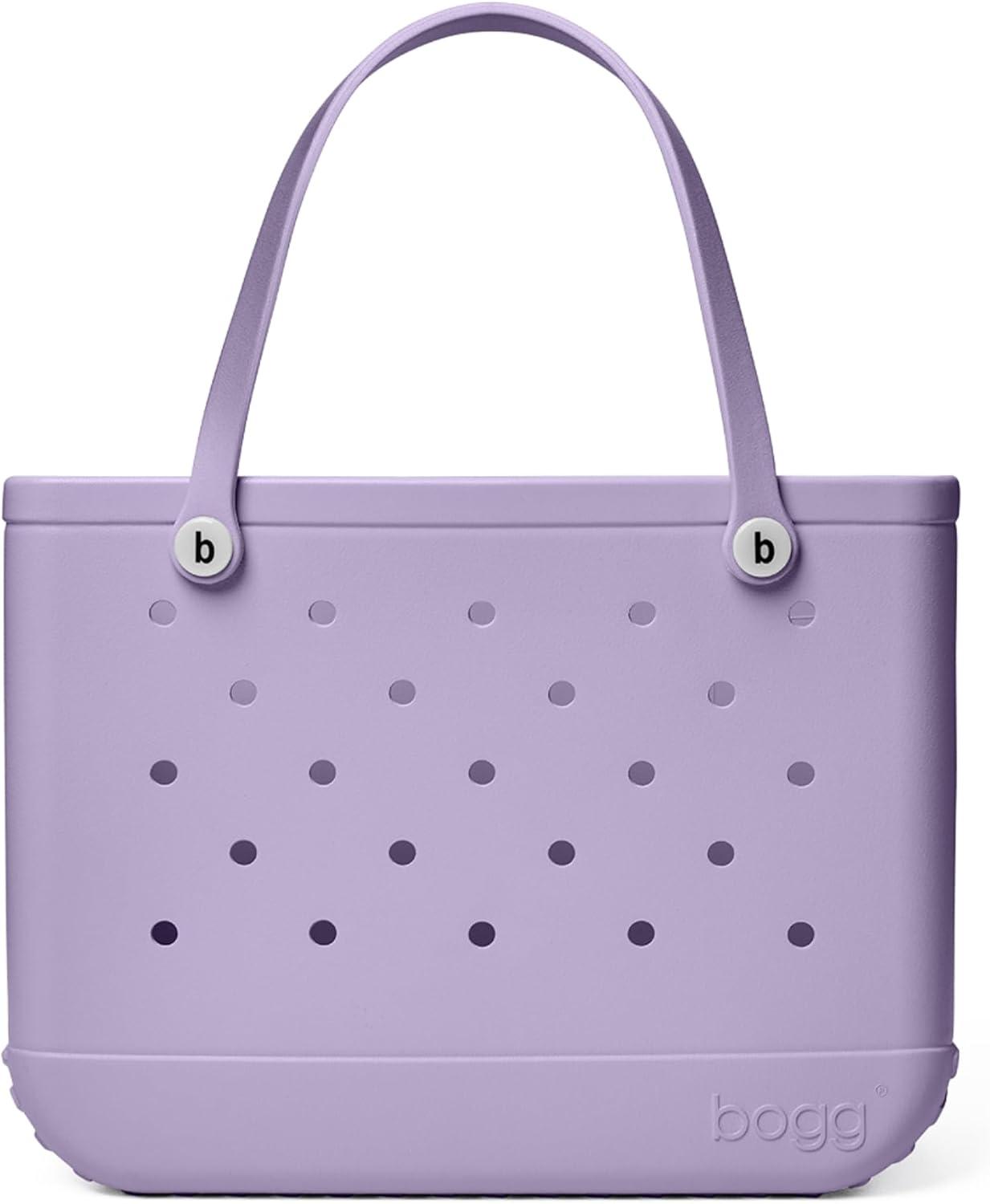 imageBOGG BAG Tote for Beach Pool Boat Sports All Purpose EVA White ButtonsI Lilac You a Lot