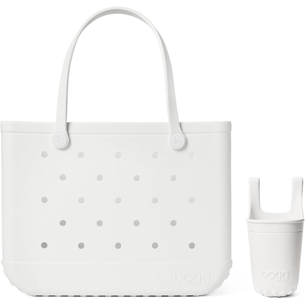 imageBOGG BAG  Original Large Tote For Shore White  Bevy For Shore White  19in L x 9in W x 14in H  Beach Pool Boat Sports  All Purpose EVA  Lightweight Washable Durable