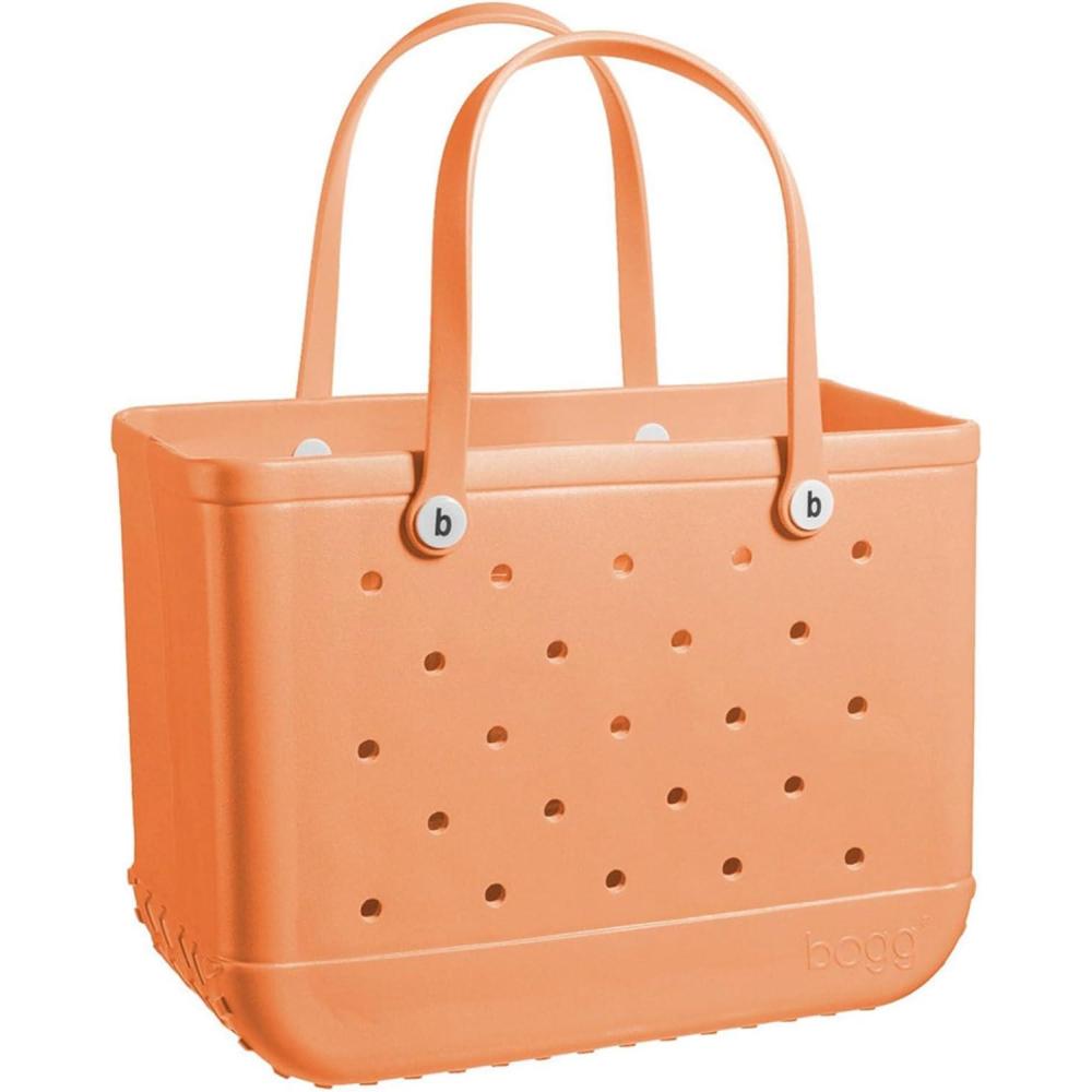 imageBOGG BAG  Tote for Beach Pool Boat Sports  All Purpose EVA  White ButtonsCreamsicle Dreamsicle  White Buttons