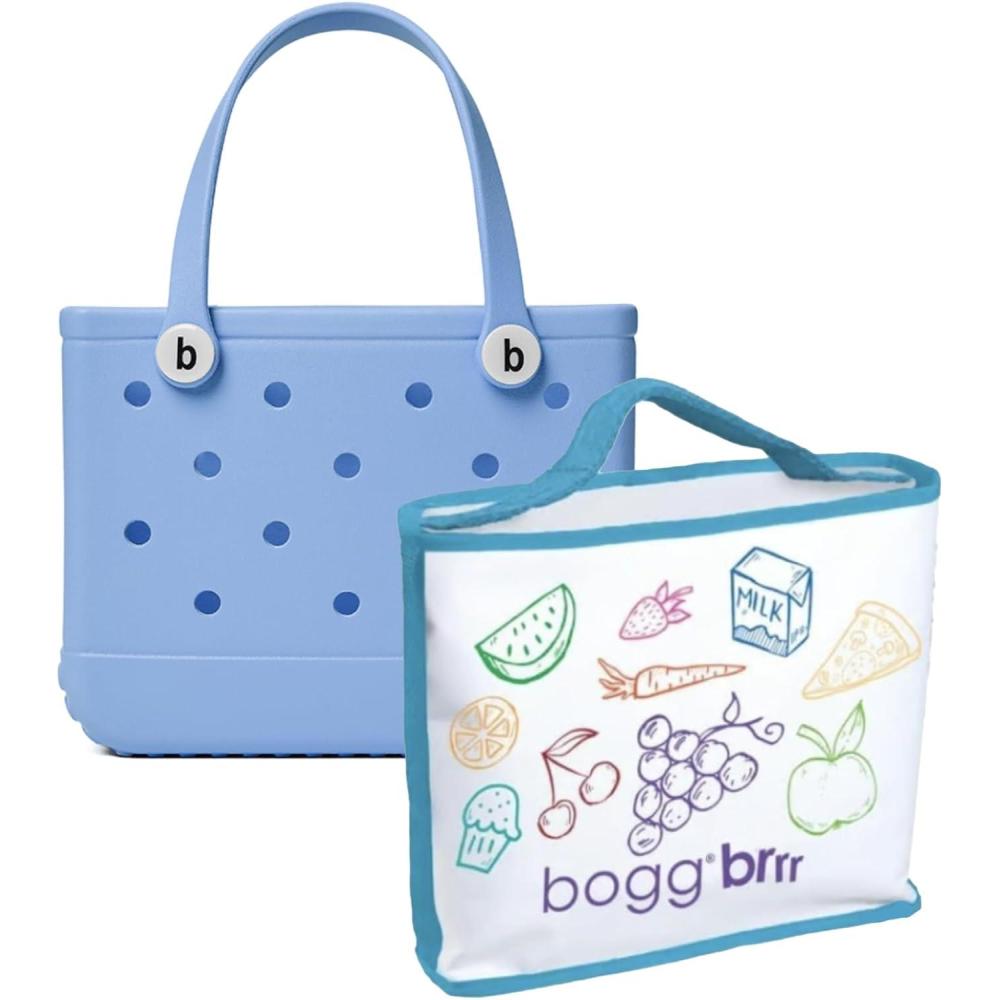 imageBOGG BAG Bundle Bitty Small Tote 11in L x 45in W x 85in H I Lilac You A Lot Brrr Cooler Insert Cutie Foodie Transforms Your Tote into a Portable Cooler Beach Pool Boat Sports Wash