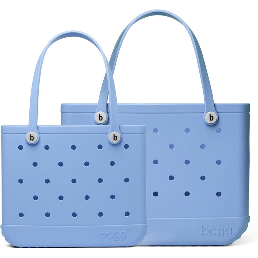 imageBOGG BAG Bundle  Original Large Tote 19in L x 9in W x 14in H Carolina On My Mind  Baby Medium Tote 15in L x 5in W x 125in H Carolina On My Mind  Beach Pool Boat Sports  Washable