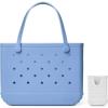 imageBOGG BAG  Original Large Tote Carolina on My Mind  Call Me Bogg For Shore White  19in L x 9in W x 14in H  Beach Pool Boat Sports  All Purpose EVA  Lightweight Washable Durable