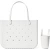 imageBOGG BAG  Original Large Tote For Shore White  Bevy For Shore White  19in L x 9in W x 14in H  Beach Pool Boat Sports  All Purpose EVA  Lightweight Washable Durable