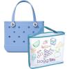 imageBOGG BAG Bundle  Bitty Small Tote 11in L x 45in W x 85in H I Lilac You A Lot  Brrr Cooler Insert Cutie Foodie  Transforms Your Tote into a Portable Cooler  Beach Pool Boat Sports  Wash