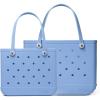 imageBOGG BAG Bundle  Original Large Tote 19in L x 9in W x 14in H Carolina On My Mind  Baby Medium Tote 15in L x 5in W x 125in H Carolina On My Mind  Beach Pool Boat Sports  Washable