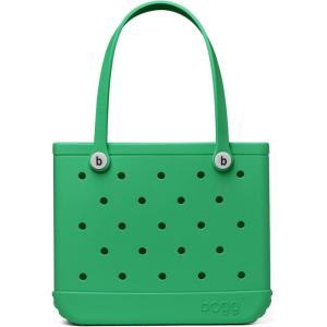 BOGG BAG – Tote for Beach, Pool, Boat, Sports – All Purpose EVA – White Buttons(Green With Envy)