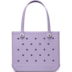 BOGG BAG – Tote for Beach, Pool, Boat, Sports – All Purpose EVA – White Buttons(I Lilac You a Lot)