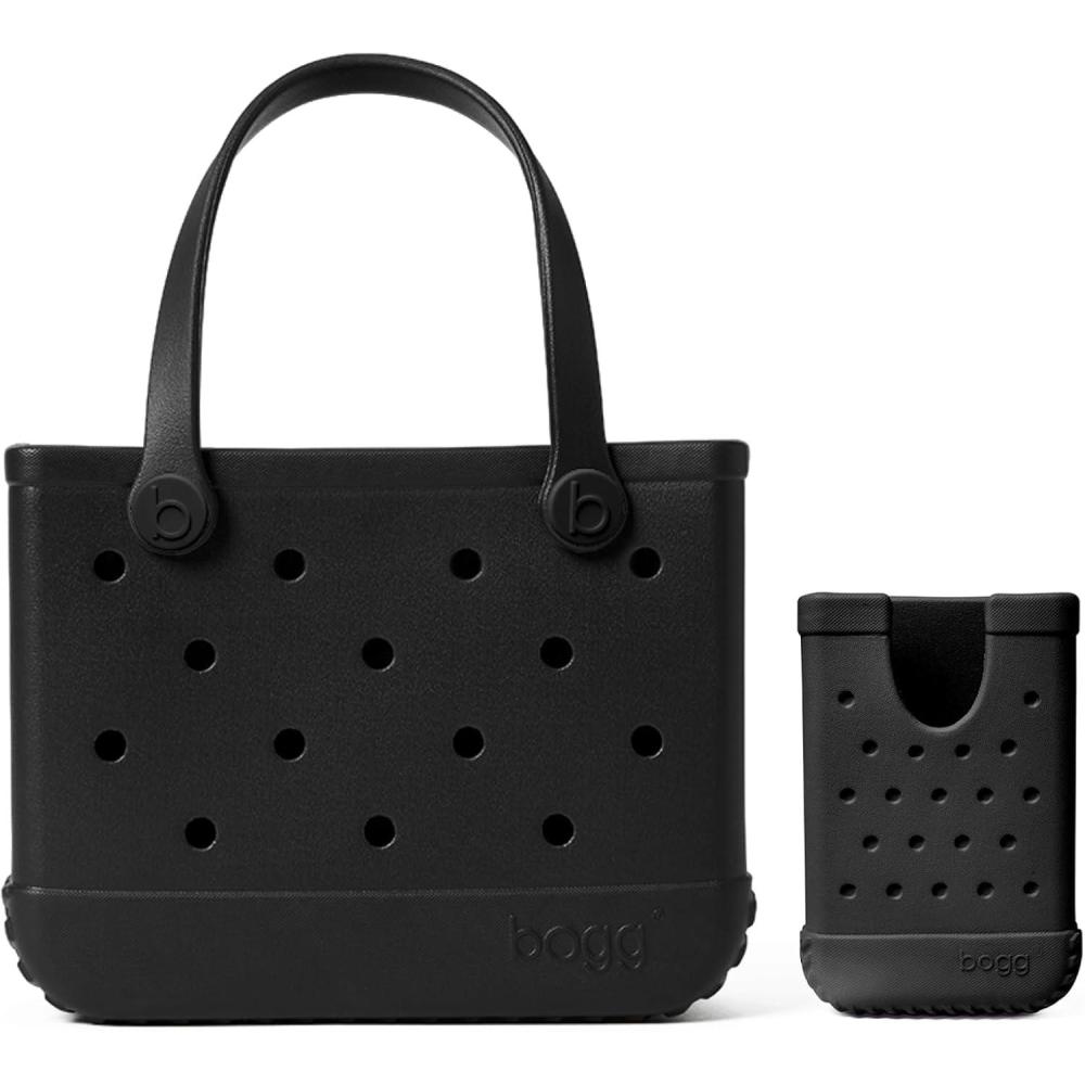 image:imageBOGG BAG Bitty Small Tote LBD Black  Call Me Bogg LBD Black  11 x 85 x 45  Beach Pool Boat Sports  All Purpose EVA  Lightweight Washable Durable