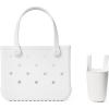 image:imageBOGG BAG Bitty Small Tote for Shore White  Bevy for Shore White  11 x 85 x 45  Beach Pool Boat Sports  All Purpose EVA  Lightweight Washable Durable