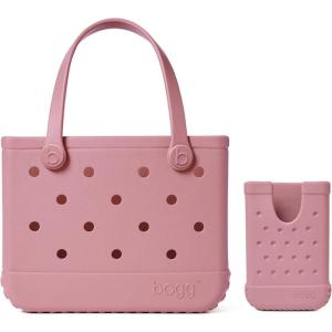 BOGG BAG Bitty, Small Tote (Blushing) + Call Me Bogg (Blushing) – 11” x 8.5” x 4.5” – Beach, Pool, Boat, Sports – All Purpose EVA – Lightweight, Washable, Durable