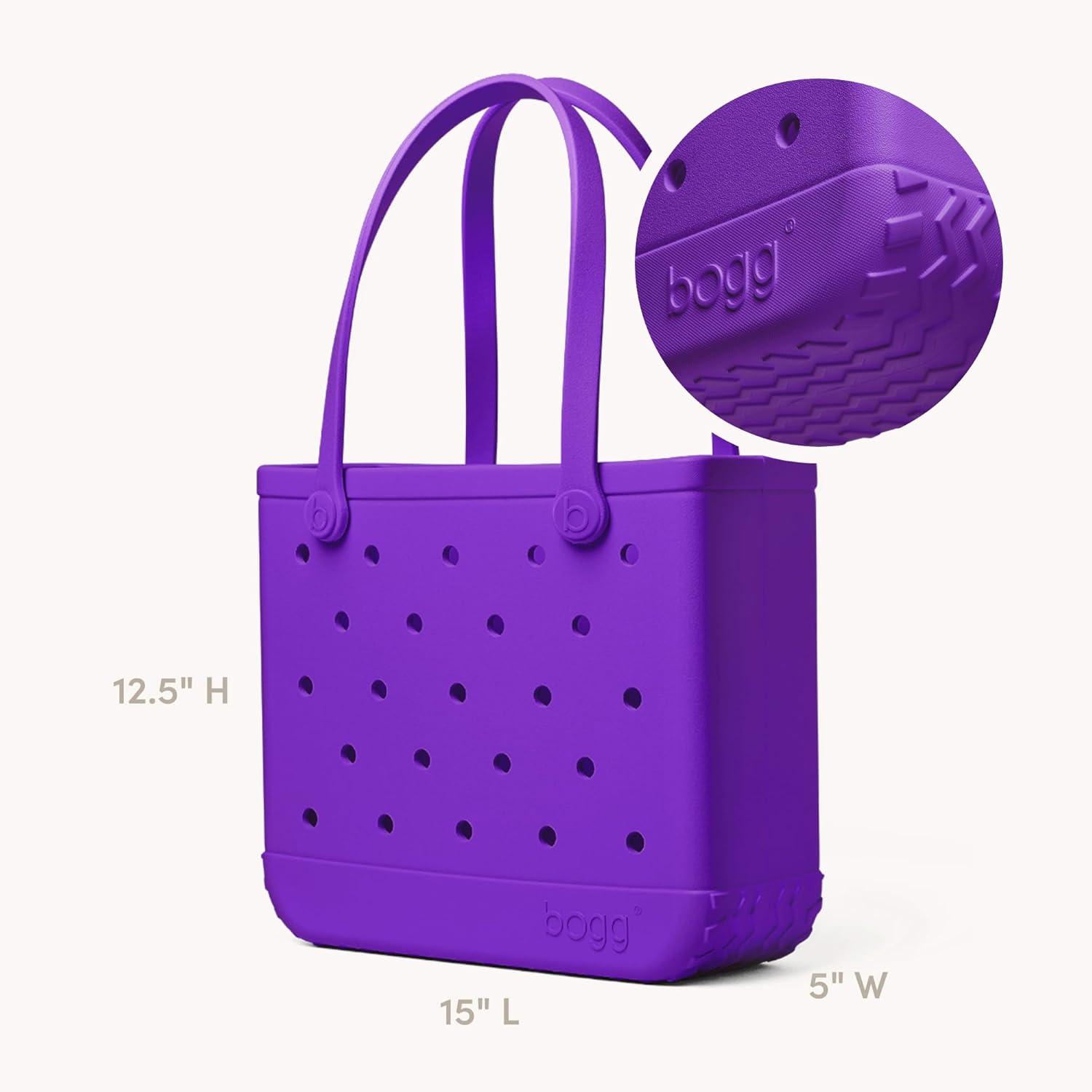 image:imageBOGG BAG Baby Medium Tote 15 x 125 x 5 Durable Washable Tipproof Beach Pool Boat Work SportsHouston We Have a Purple