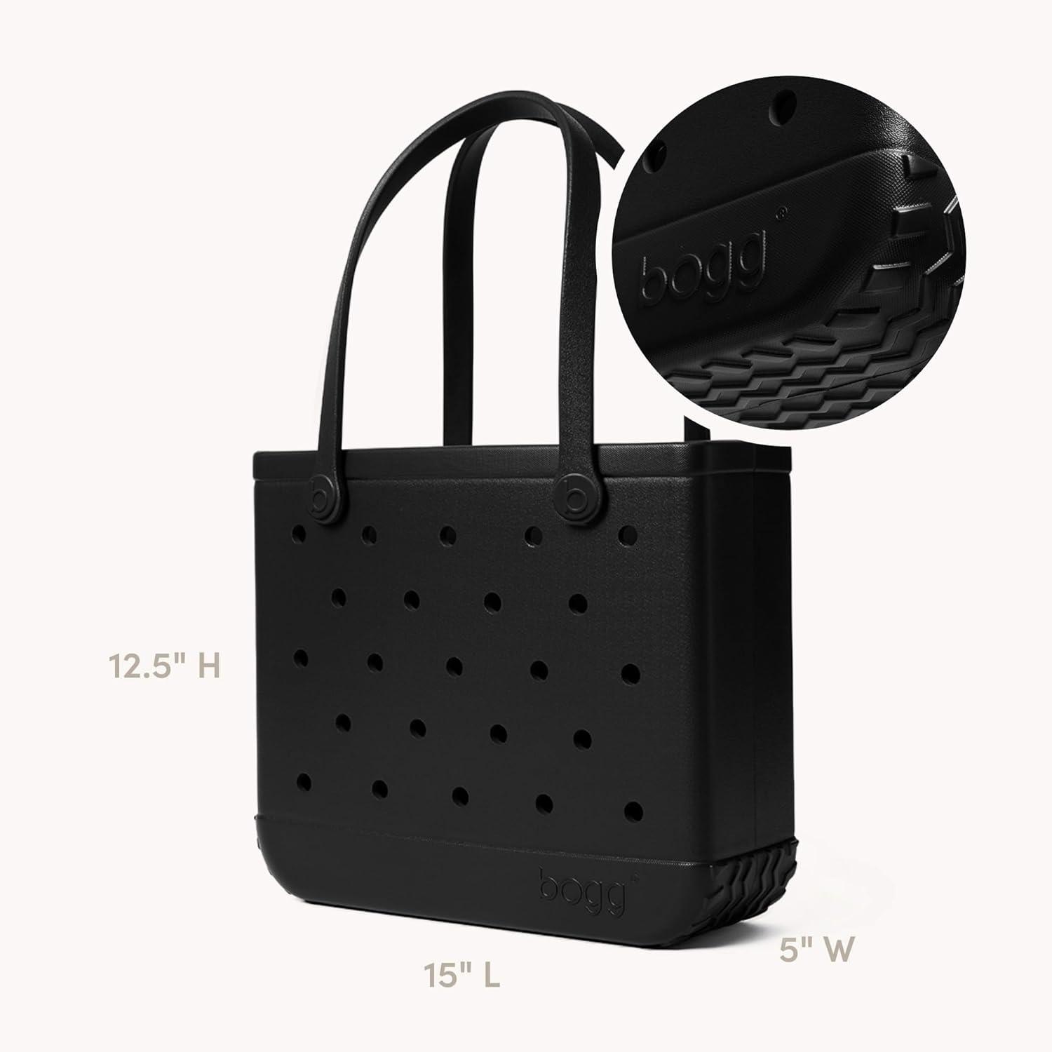image:imageBOGG BAG Baby Medium Tote 15 x 125 x 5 Durable Washable Tipproof Beach Pool Boat Work SportsLbd Black