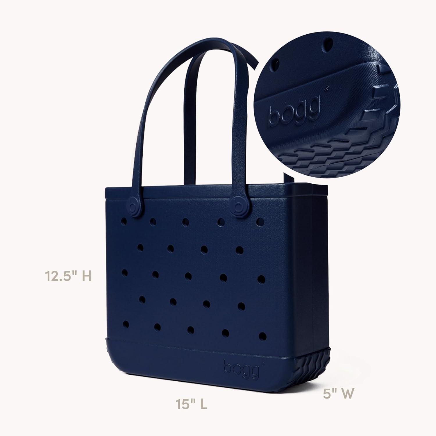 image:imageBOGG BAG Baby Medium Tote 15 x 125 x 5 Durable Washable Tipproof Beach Pool Boat Work SportsYou Navy Me Crazy