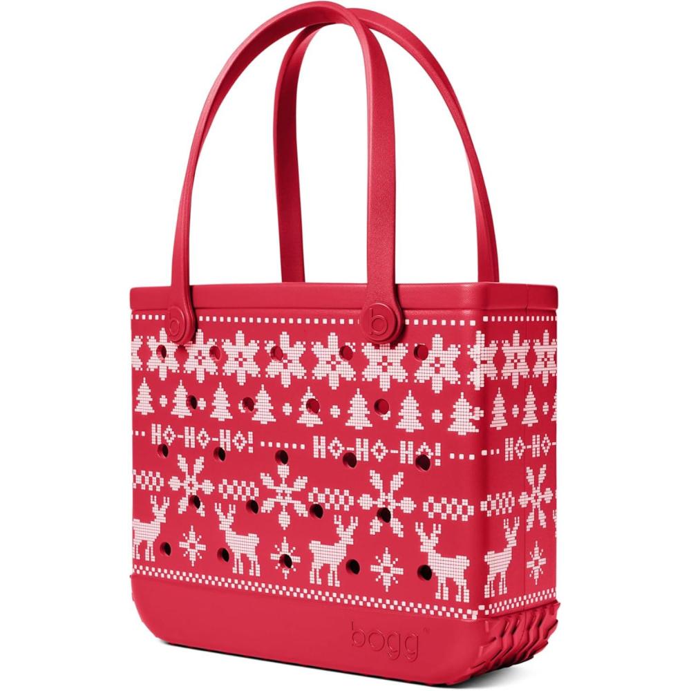 image:imageBOGG BAG Baby Medium Tote 15 x 125 x 5 Durable Washable Tipproof Beach Pool Boat Work SportsUgly Sweater Red