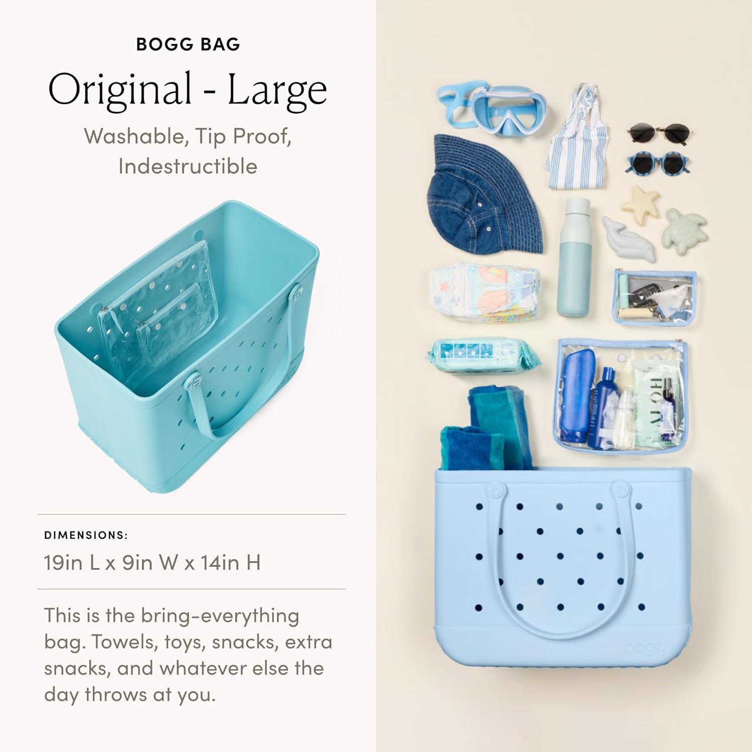 image:imageBOGG BAG Original Large Tote 19 x 14 x 9 Durable Washable Tipproof Beach Pool Boat Work SportsAquamarine