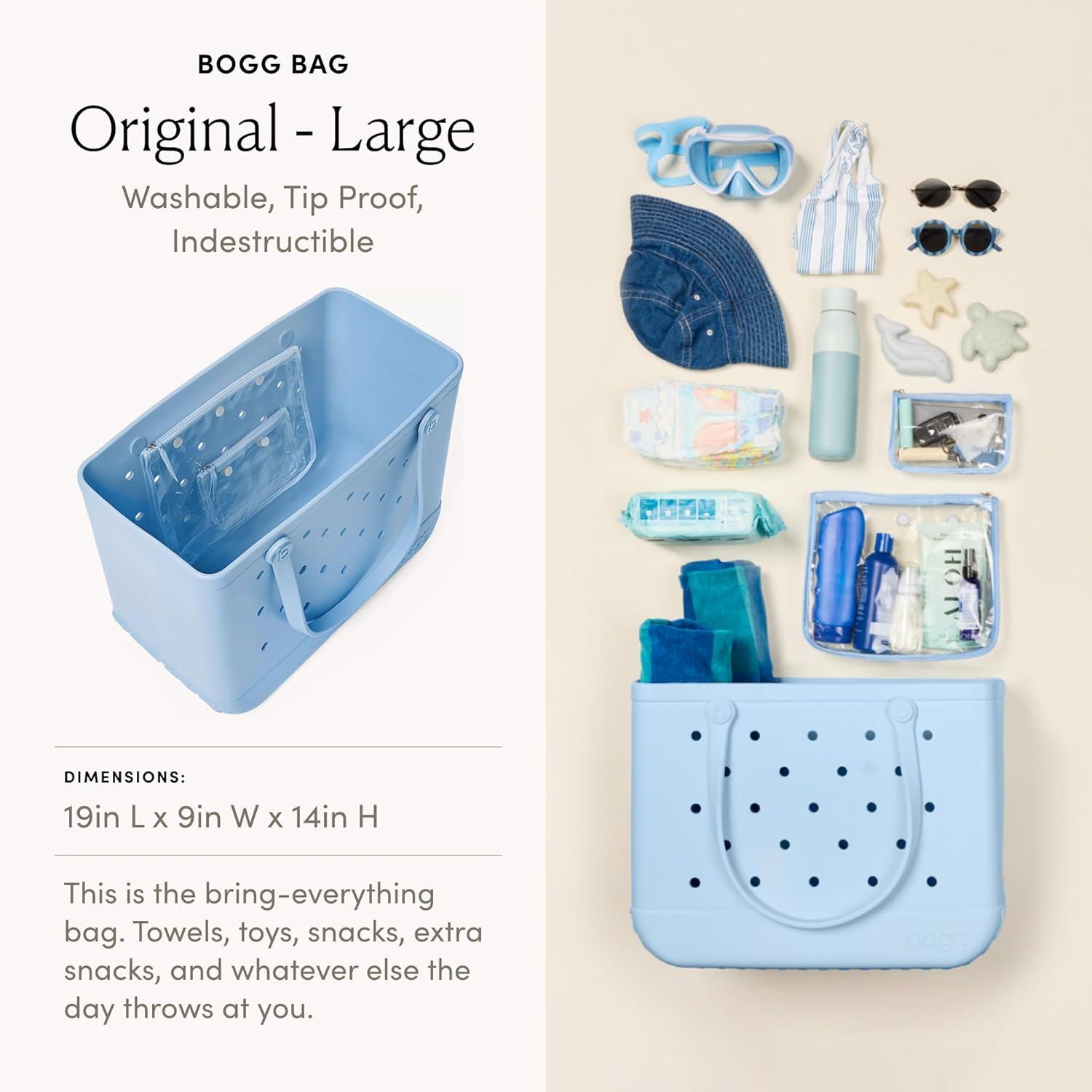 image:imageBOGG BAG Original Large Tote 19 x 14 x 9 Durable Washable Tipproof Beach Pool Boat Work SportsBlue Skies