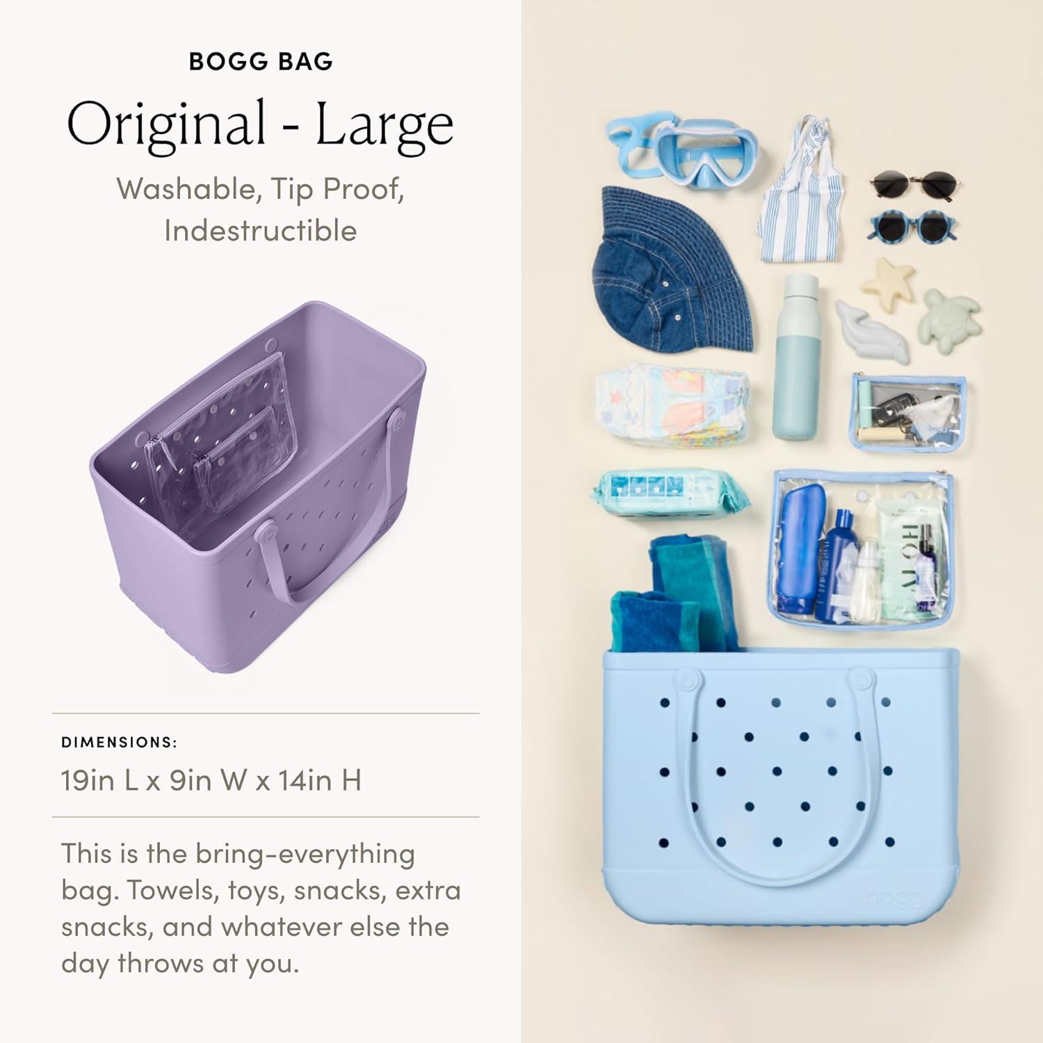 image:imageBOGG BAG Original Large Tote 19 x 14 x 9 Durable Washable Tipproof Beach Pool Boat Work SportsI Lilac You a Lot