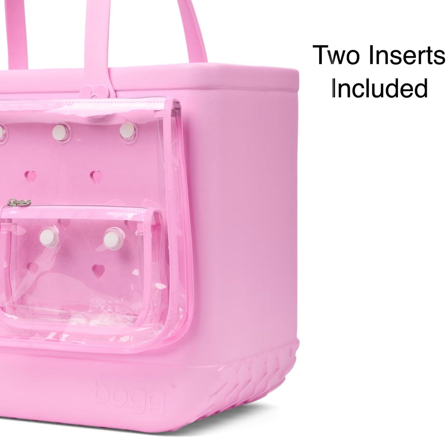 image:imageBOGG BAG Original Large Tote 19 x 14 x 9 Durable Washable Tipproof Beach Pool Boat Work SportsPink Taffy Cutout Hearts