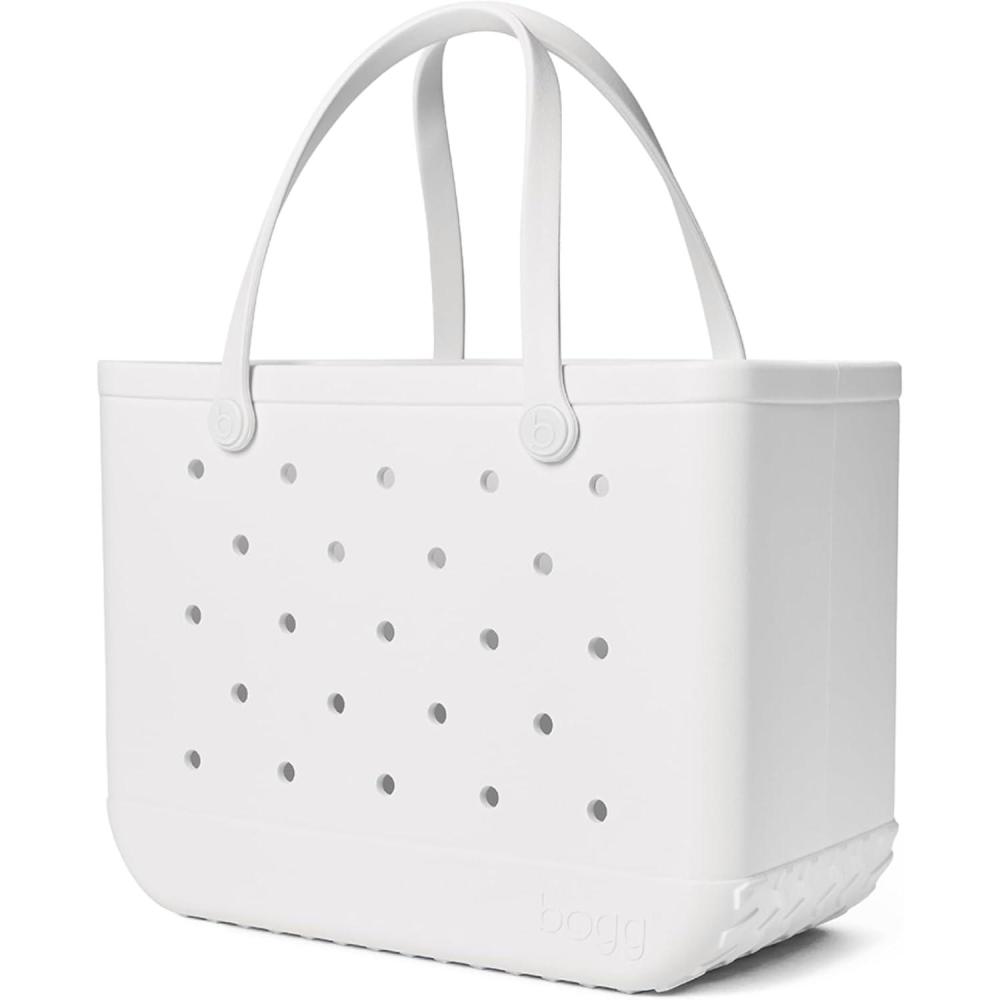 image:imageBOGG BAG Original Large Tote  19 x 14 x 9  Durable Washable Tipproof  Beach Pool Boat Work SportsFor Shore White