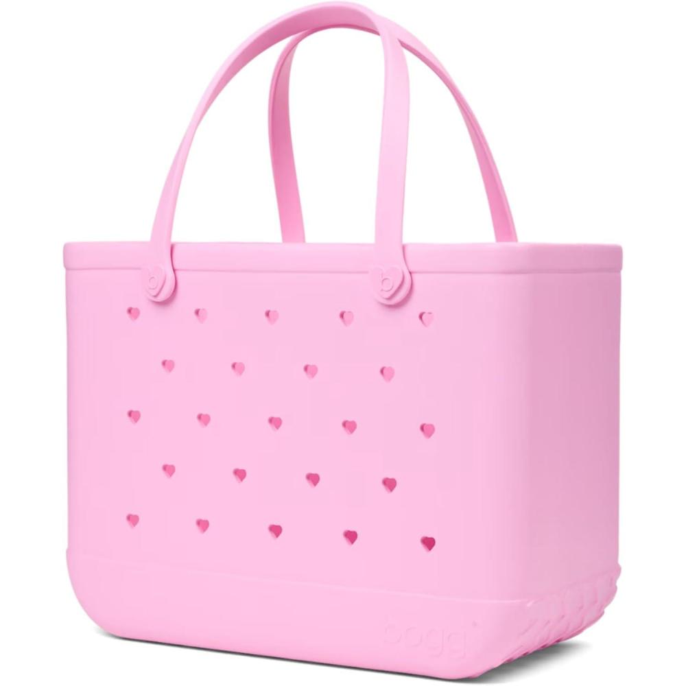 image:imageBOGG BAG Original Large Tote  19 x 14 x 9  Durable Washable Tipproof  Beach Pool Boat Work SportsPink Taffy Cutout Hearts