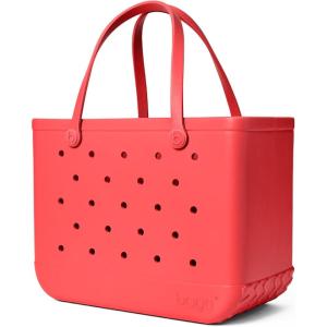 BOGG BAG Original Large Tote – 19” x 14” x 9” – Durable, Washable, Tip-proof – Beach, Pool, Boat, Work, Sports(Coral Me Mine)