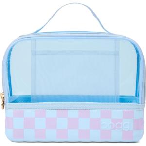 BOGG BAG Boggs n Ends Travel Organizer Pouch – 9” x 3” x 7” – Durable, Washable, Tip-proof – Compact Cosmetics Case (Checker Out)