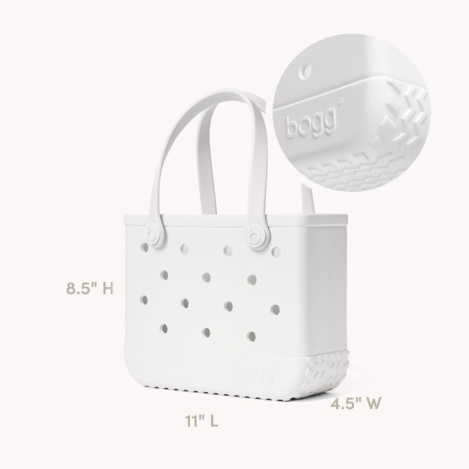 image:imageBOGG BAG Bitty Small Tote 11 x 85 x 45 Durable Washable Tipproof Beach Pool Boat Work SportsFor Shore White