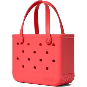 BOGG BAG Bitty Small Tote – 11” x 8.5” x 4.5” – Durable, Washable, Tip-proof – Beach, Pool, Boat, Work, Sports(Coral Me Mine)
