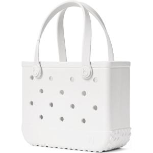 BOGG BAG Bitty Small Tote – 11” x 8.5” x 4.5” – Durable, Washable, Tip-proof – Beach, Pool, Boat, Work, Sports(For Shore White)