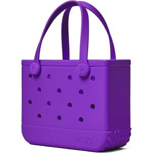 BOGG BAG Bitty Small Tote – 11” x 8.5” x 4.5” – Durable, Washable, Tip-proof – Beach, Pool, Boat, Work, Sports(Houston We Have a Purple)