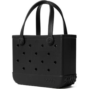 BOGG BAG Bitty Small Tote – 11” x 8.5” x 4.5” – Durable, Washable, Tip-proof – Beach, Pool, Boat, Work, Sports(Lbd Black)