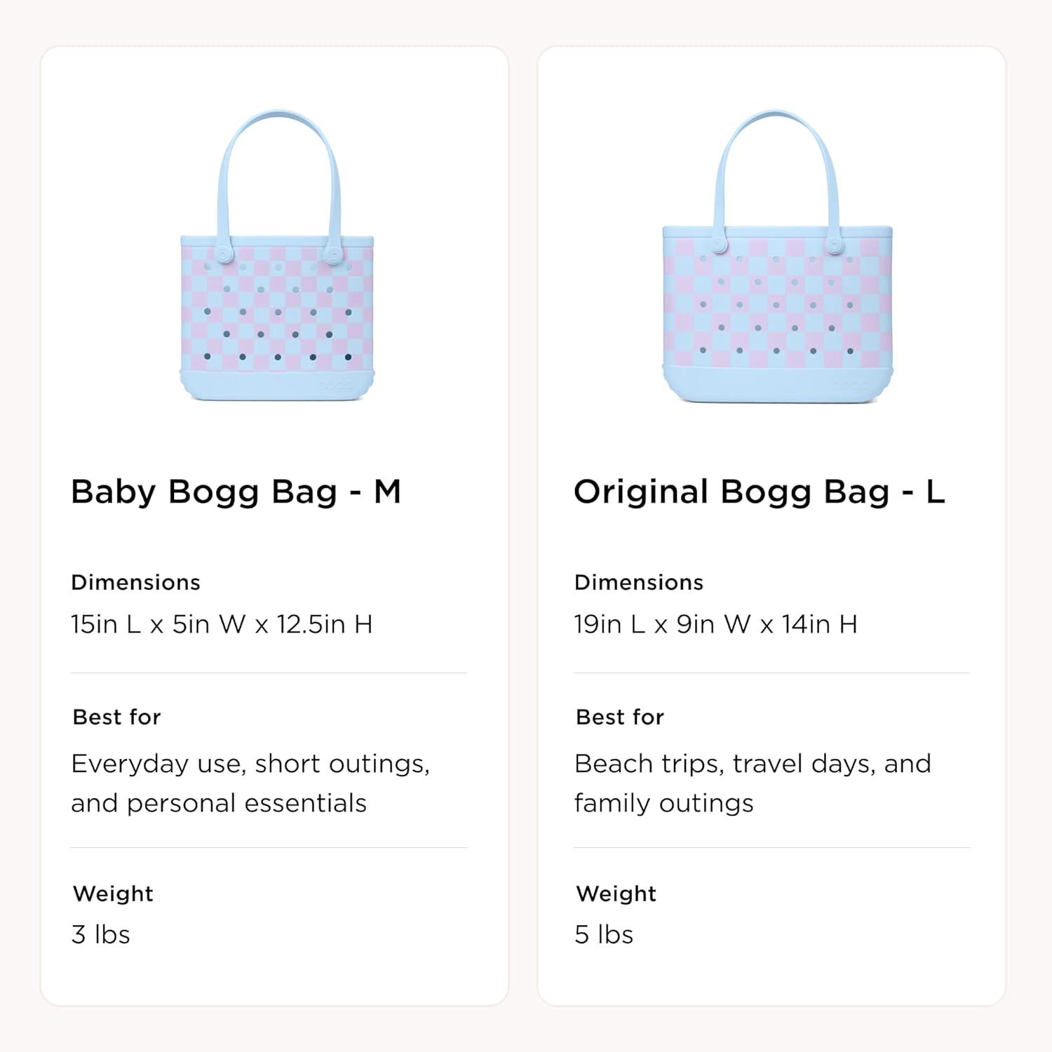 image:imageBOGG BAG Bundle Original Large 19 x 9 x 14 Baby Medium Tote 15 x 5 x 125 Beach Pool Boat Work Sports Checker Out