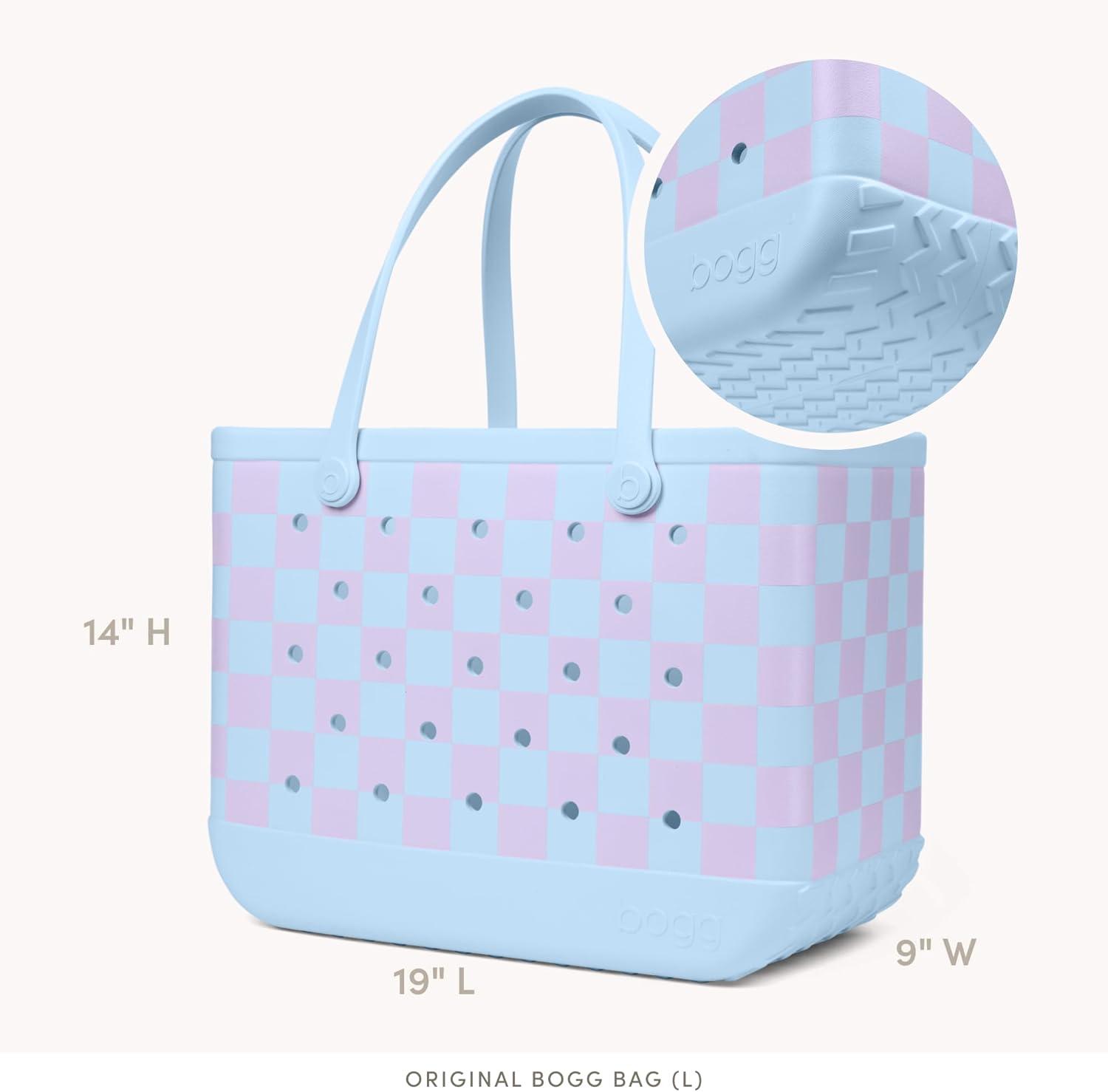 image:imageBOGG BAG Bundle Original Large Tote 19 x 9 x 14 Boggs N Ends Travel Organizer Pouch 9 x 3 x 7 Beach Pool Boat Work Sports Checker Out