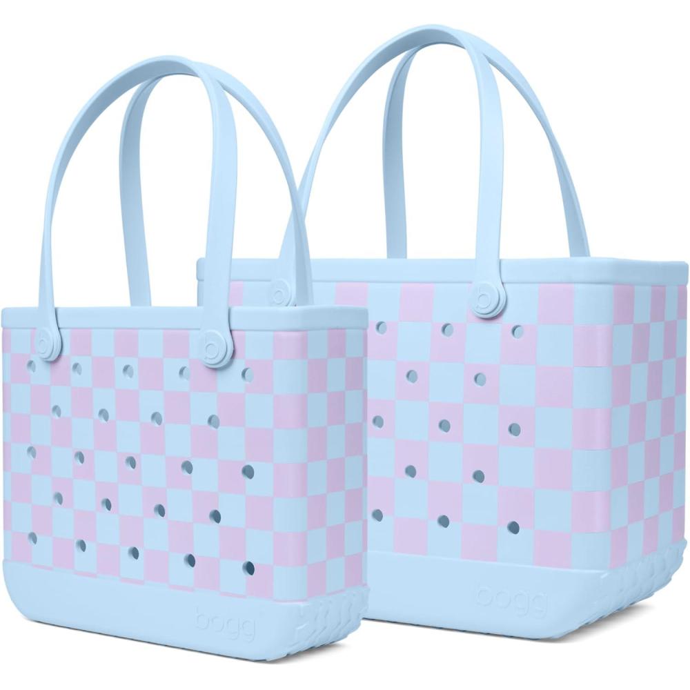 image:imageBOGG BAG Bundle  Original Large 19 x 9 x 14  Baby Medium Tote 15 x 5 x 125  Beach Pool Boat Work Sports Checker Out