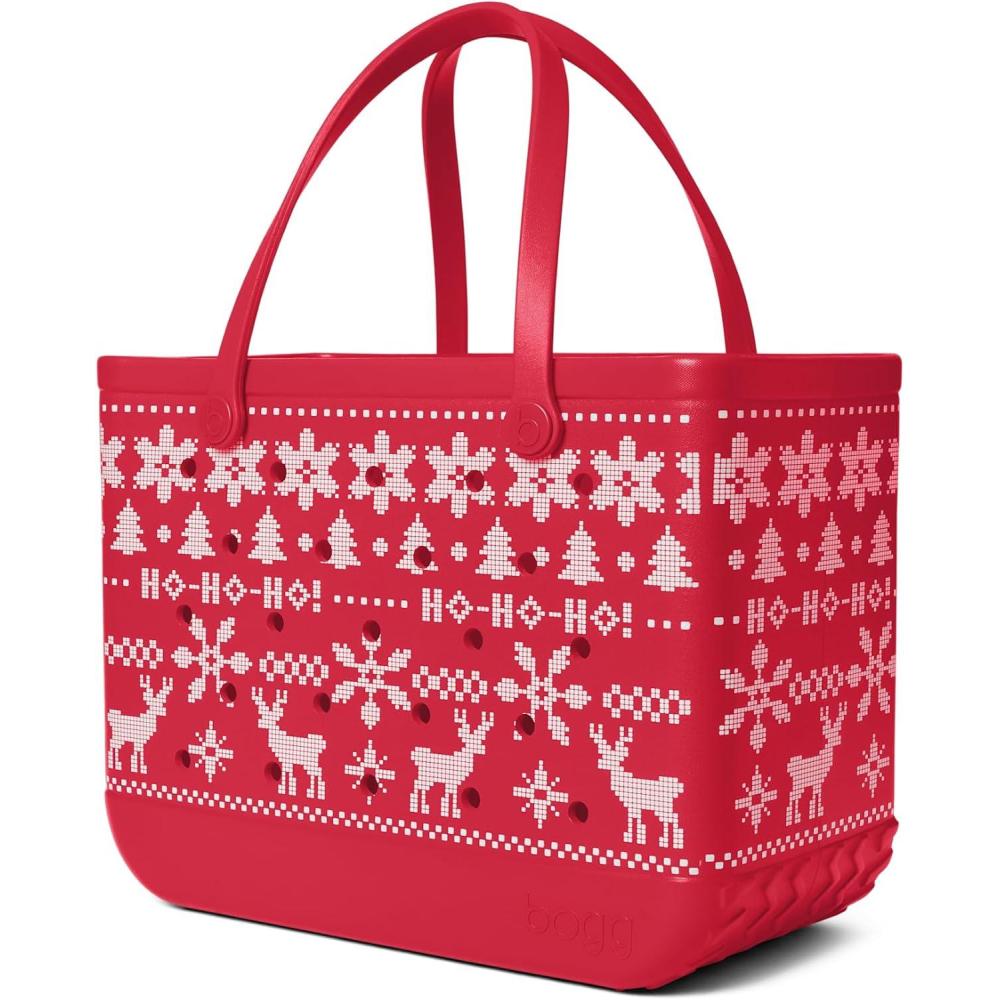 image:imageBOGG BAG Original Tote Durable Washable Tipproof Beach Pool Boat Work SportsUgly Sweater Red