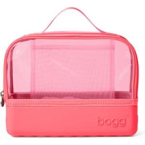 BOGG BAG Boggs n Ends Travel Organizer Pouch – 9” x 3” x 7” – Durable, Washable, Tip-proof – Compact Cosmetics Case (Capri Coral)