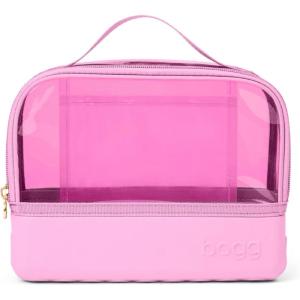 BOGG BAG Boggs n Ends Travel Organizer Pouch – 9” x 3” x 7” – Durable, Washable, Tip-proof – Compact Cosmetics Case (Pink Taffy)