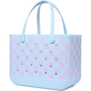BOGG BAG Original Tote – Durable, Washable, Tip-proof – Beach, Pool, Boat, Work, Sports(Checker Out)