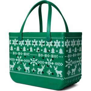 BOGG BAG Original Tote – Durable, Washable, Tip-proof – Beach, Pool, Boat, Work, Sports(Ugly Sweater – Green)