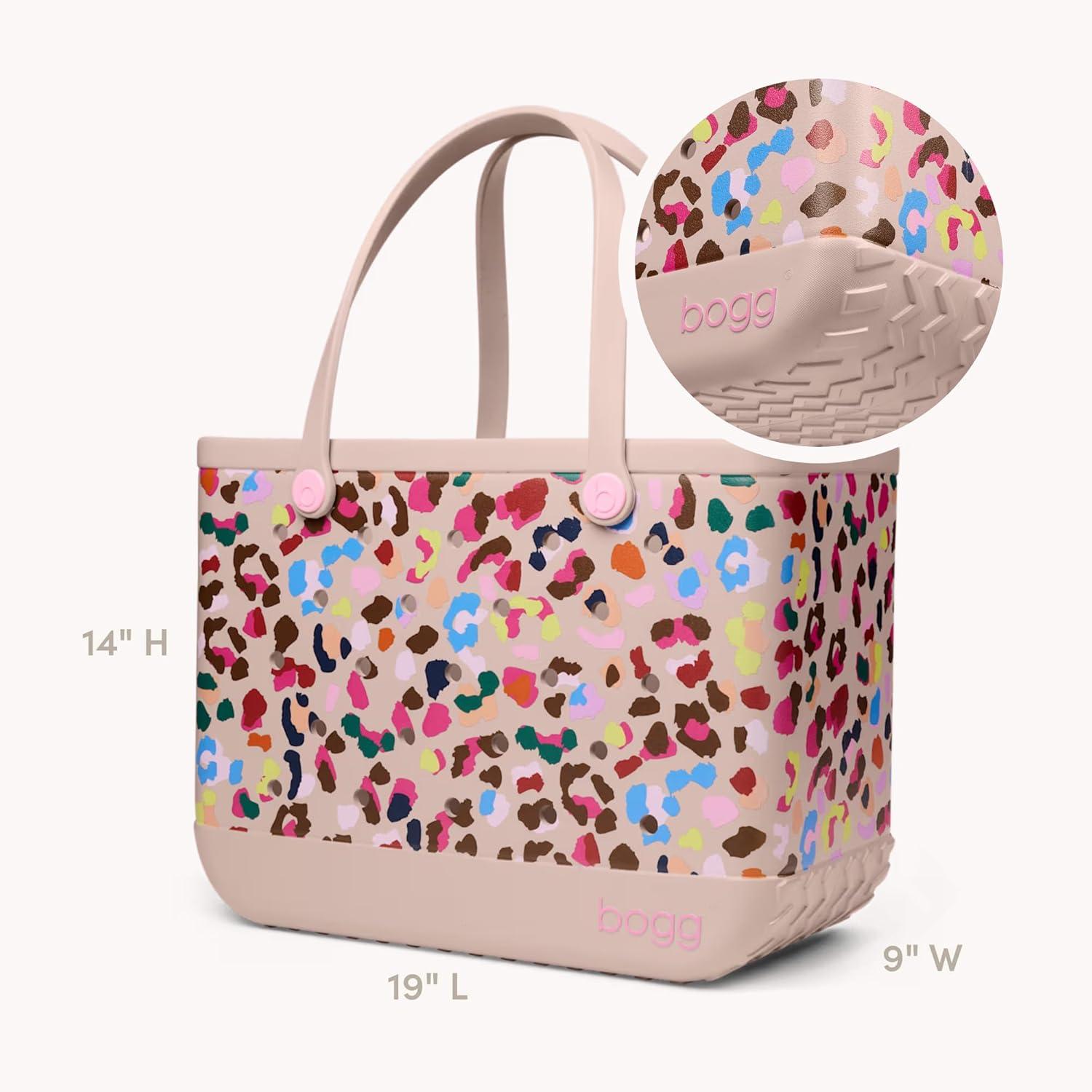 image:imageBOGG BAG Original Large Tote 19 x 14 x 9 Durable Washable Tipproof Beach Pool Boat Work Sports Neon Jungle