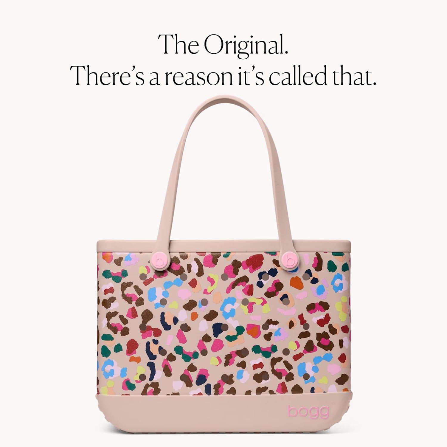 image:imageBOGG BAG Original Large Tote 19 x 14 x 9 Durable Washable Tipproof Beach Pool Boat Work Sports Neon Jungle