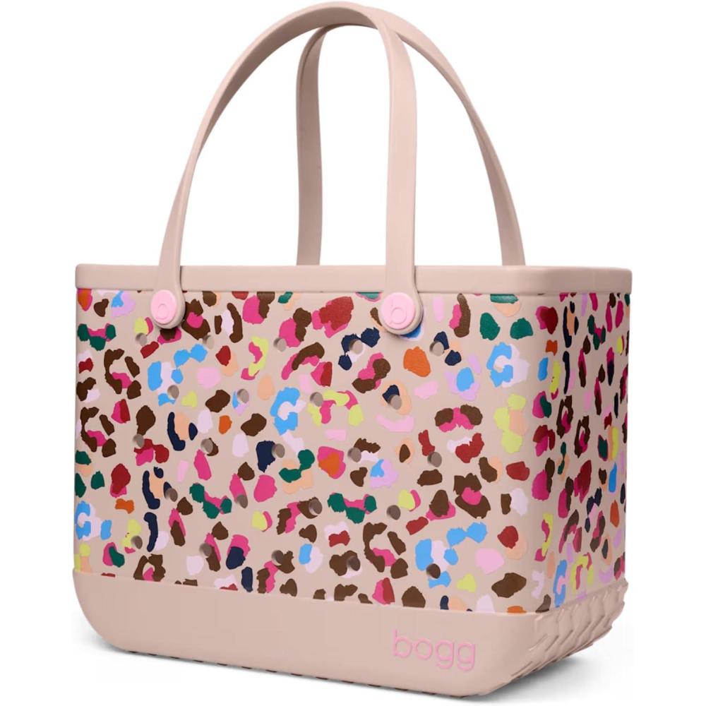 image:imageBOGG BAG Original Large Tote  19 x 14 x 9  Durable Washable Tipproof  Beach Pool Boat Work Sports Neon Jungle