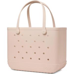 BOGG BAG Original Large Tote – 19” x 14” x 9” – Durable, Washable, Tip-proof – Beach, Pool, Boat, Work, Sports (Freshly Pressed Linen)