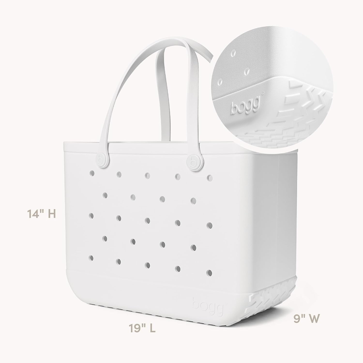 image:imageBOGG BAG Original Large Tote Bevy Beverage Holder Call Me Phone Holder For Shore White Durable Washable Tipproof Beach Pool Boat Work Sports