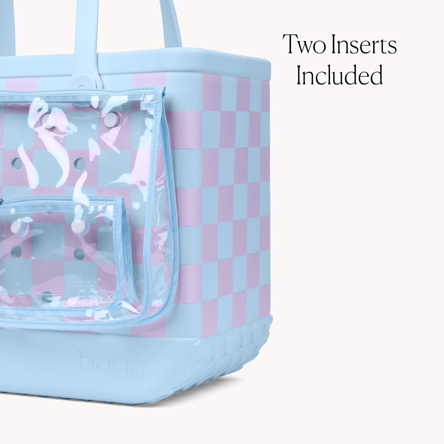 image:imageBOGG BAG Original Large Tote Checker Out Bevy Beverage Holder amp Call Me Phone Holder For Shore White Durable Washable Tipproof Beach Pool Boat Work Sports