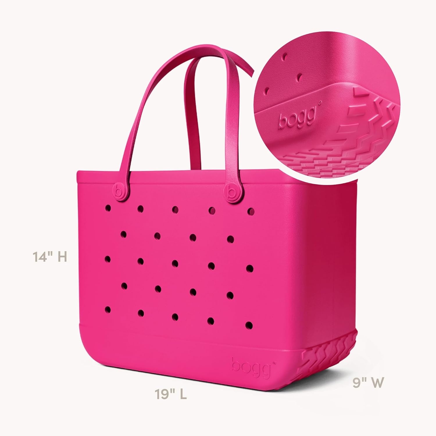 image:imageBOGG BAG Original Large Tote Haute Pink Bevy Beverage Holder amp Call Me Phone Holder For Shore White Durable Washable Tipproof Beach Pool Boat Work Sports