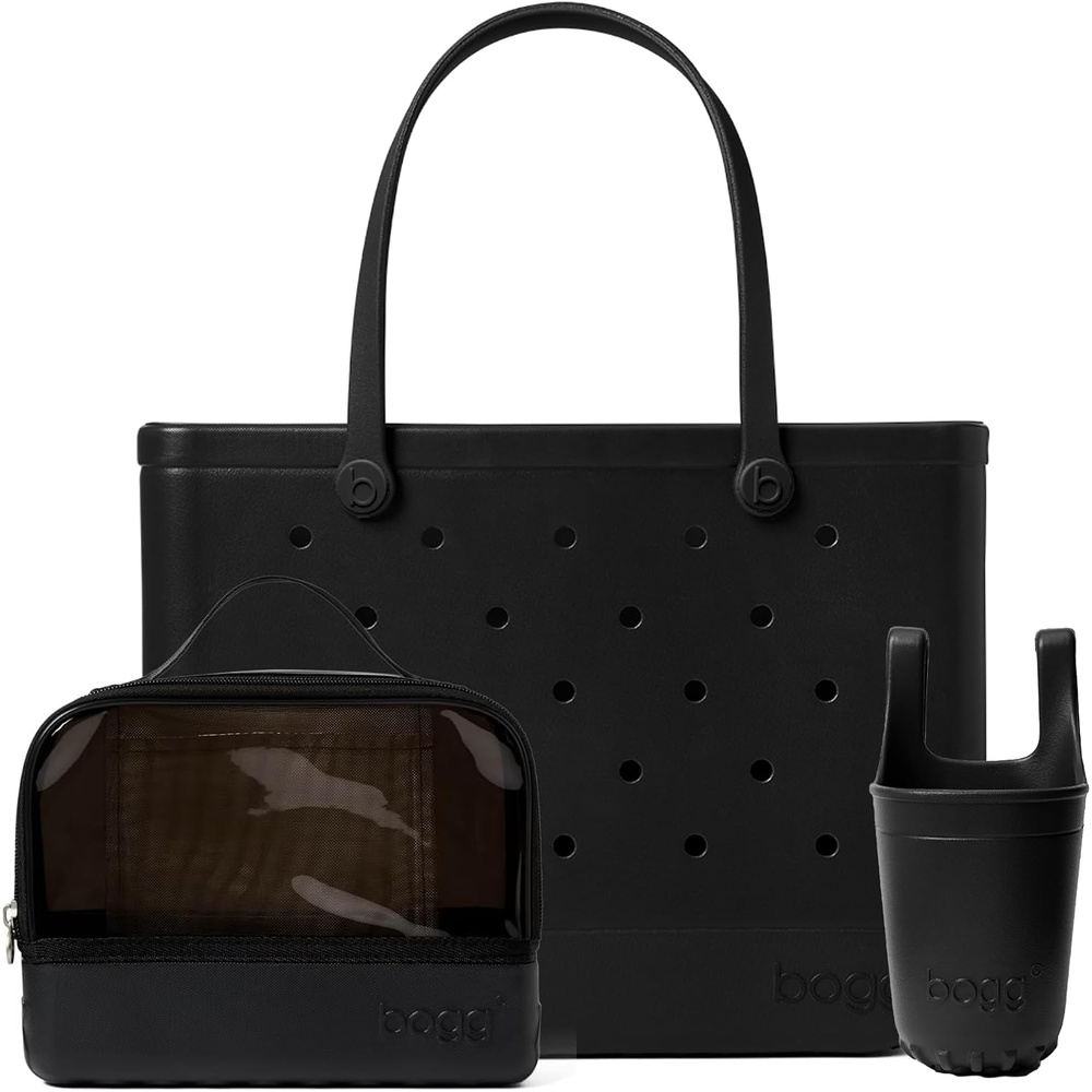 image:imageBOGG BAG Boggs N Ends Travel Organizer Original Large Tote Bevy Beverage Holder LBD Black Durable Washable Tipproof Beach Pool Boat Work Sports