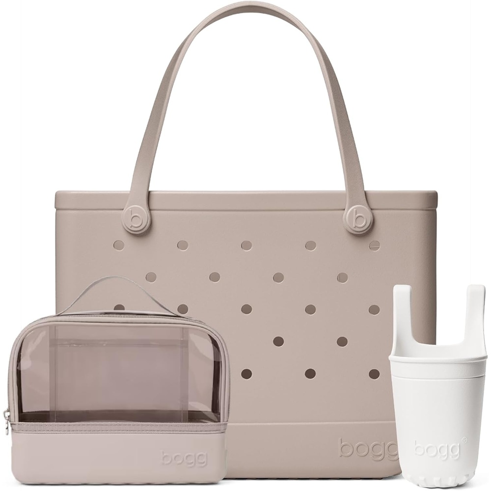 image:imageBOGG BAG Boggs N Ends Travel Organizer amp Original Large Tote Mushroom Bevy Beverage Holder White Durable Washable Tipproof Beach Pool Boat Work Sports